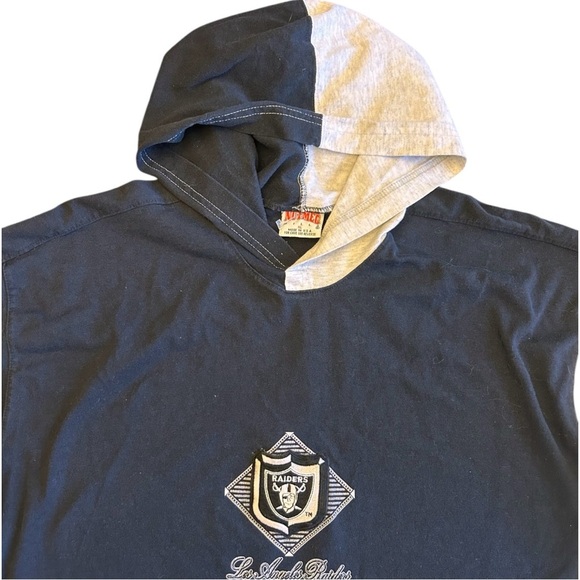 Vintage Raiders Los Angeles Nutmeg Hoodie Y2K NFL Football Game Day Fan Wear - Picture 2 of 7